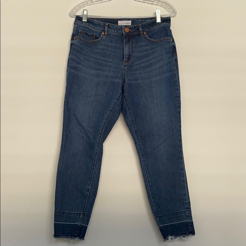 Loft curvy skinny cropped jeans size 29/8!